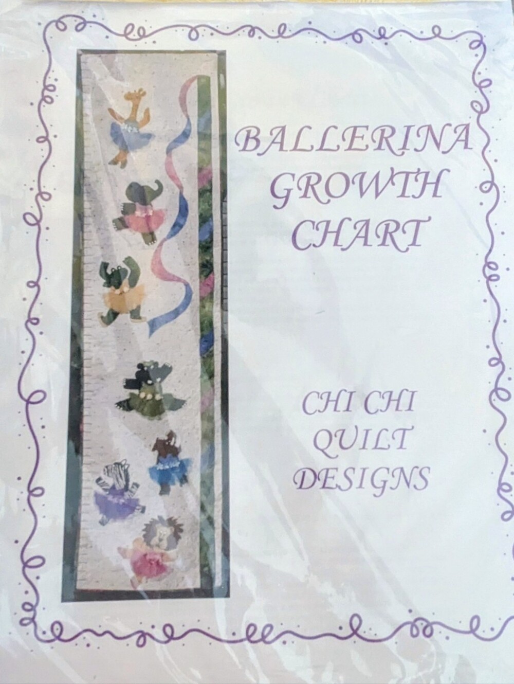 Ballerina Growth Chart Quilt Kit from Chi Chi Quilt Designs - New in Pack